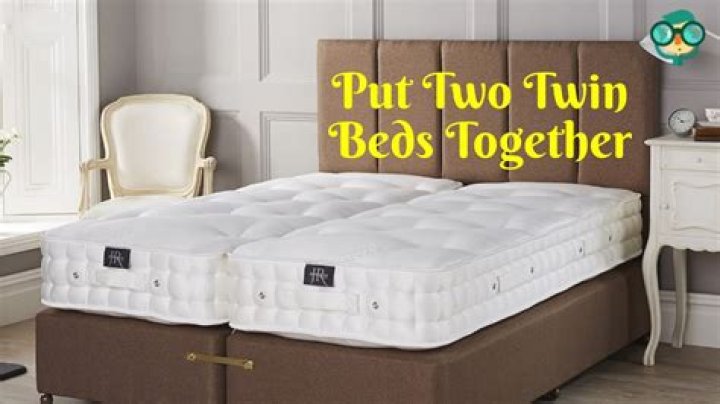 Are 2 single beds equal to a king?