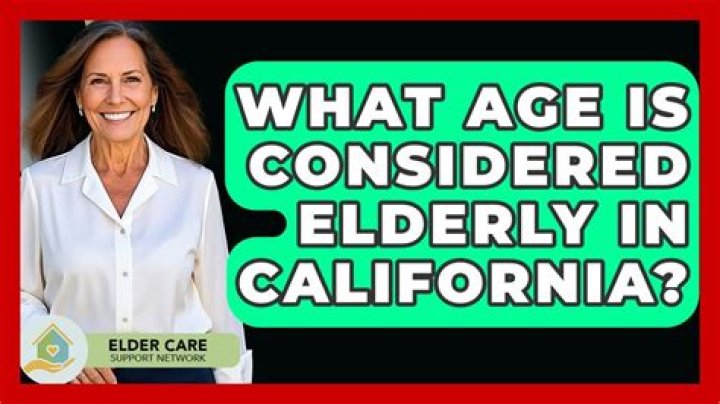 At what age is one considered elderly?