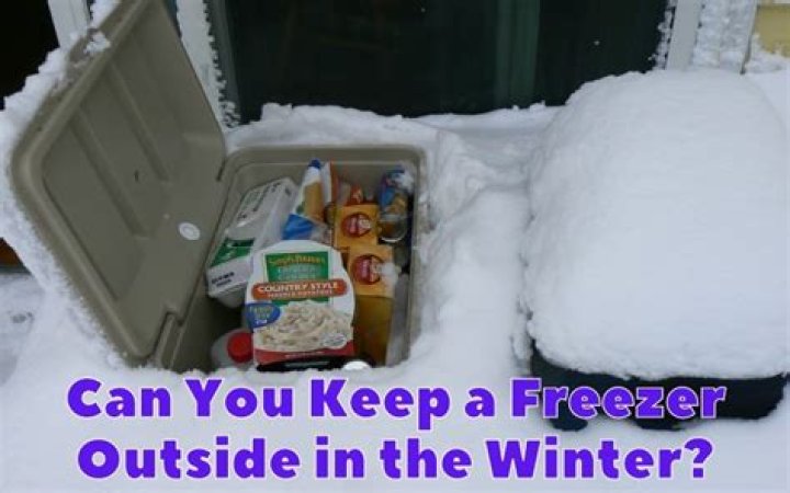 Can a freezer be kept outside in the winter?