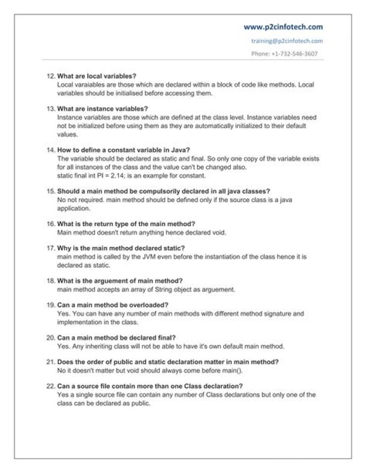 Can a main () method be declared final?