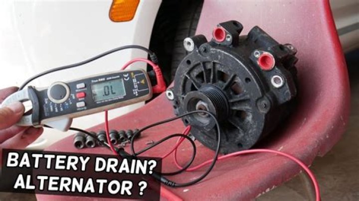 Can alternator drain battery overnight?