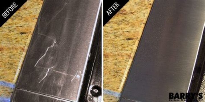 Can baking soda remove scratches from stainless steel?