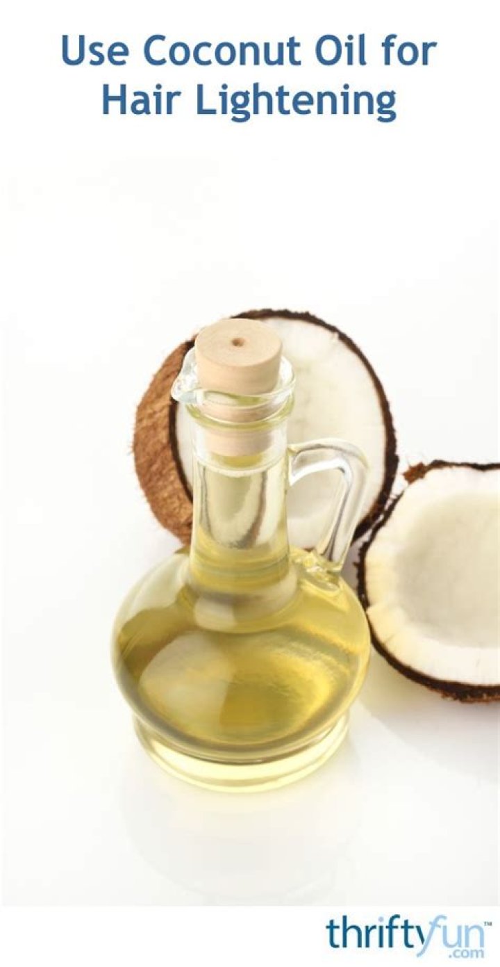 Can coconut oil lighten hair?