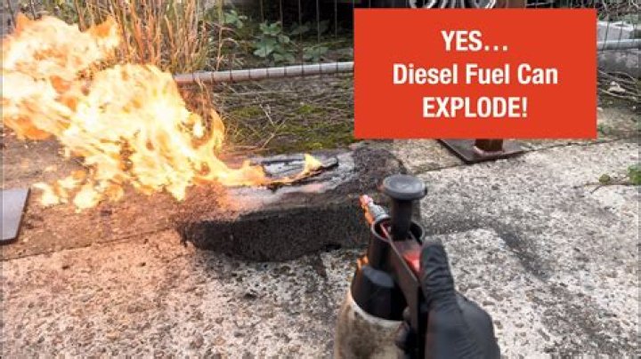 Can diesel fuel explode?