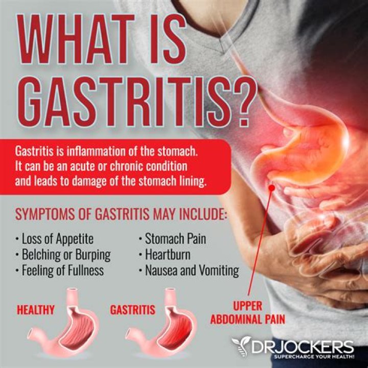 Can gastritis cause pain on the left side?