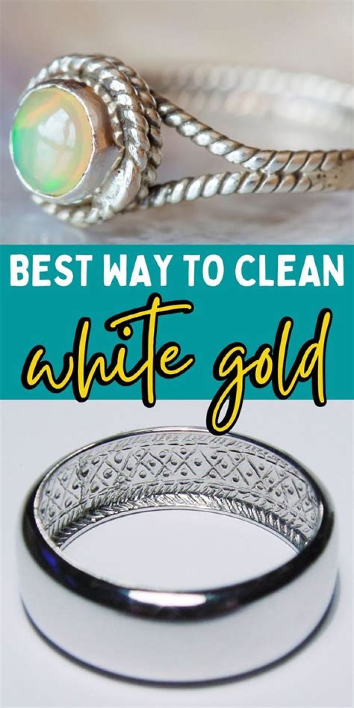 Can I clean white gold with alcohol?