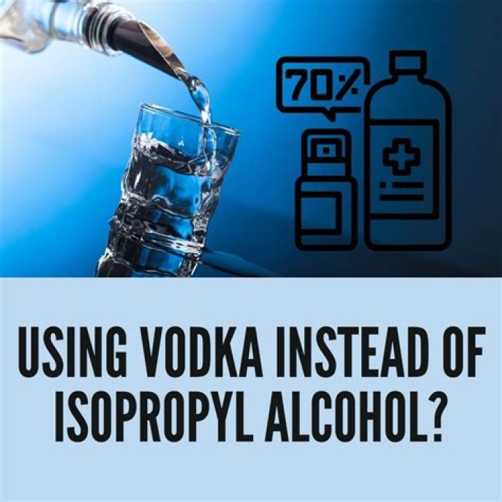 Can I use vodka instead of isopropyl alcohol?