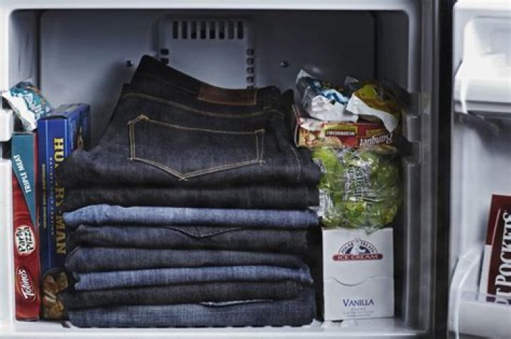 Can you clean jeans in the freezer?