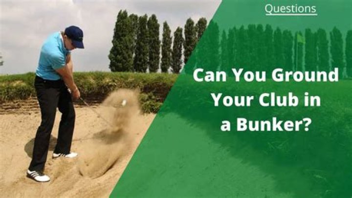 Can you ground your club in a waste bunker?