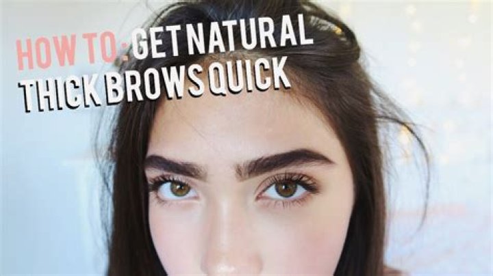 Can you grow thicker eyebrows?