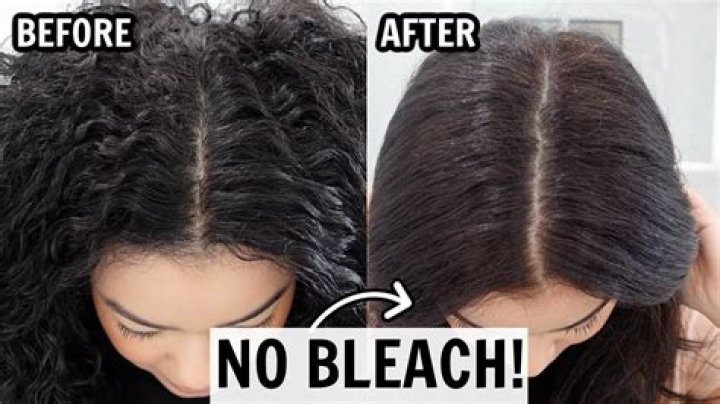 Can you lighten naturally black hair without bleach?
