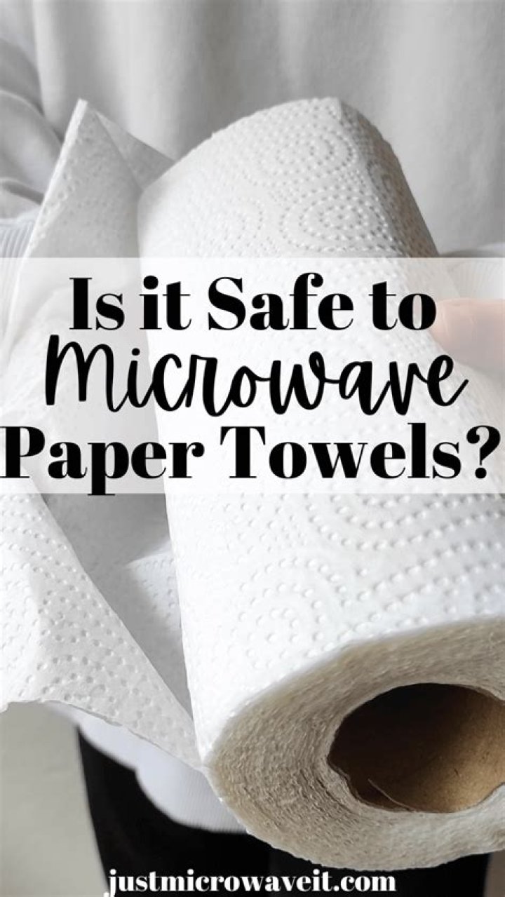 Can you microwave paper towels?