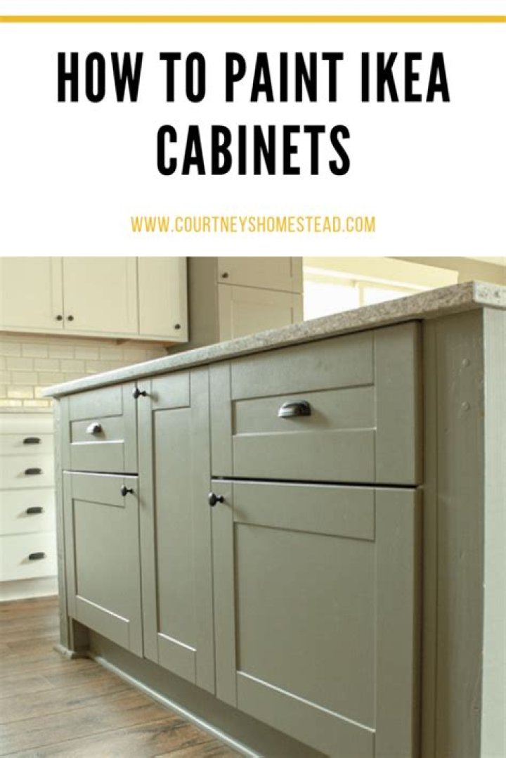Can you paint old IKEA cabinets?