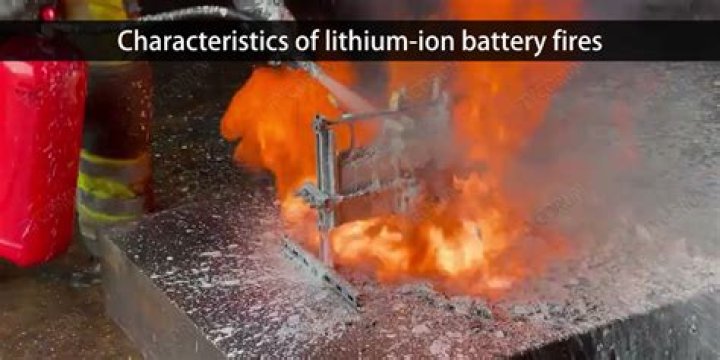 Can you pour water on a lithium battery fire?