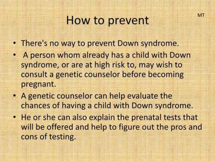Can you prevent Down syndrome?