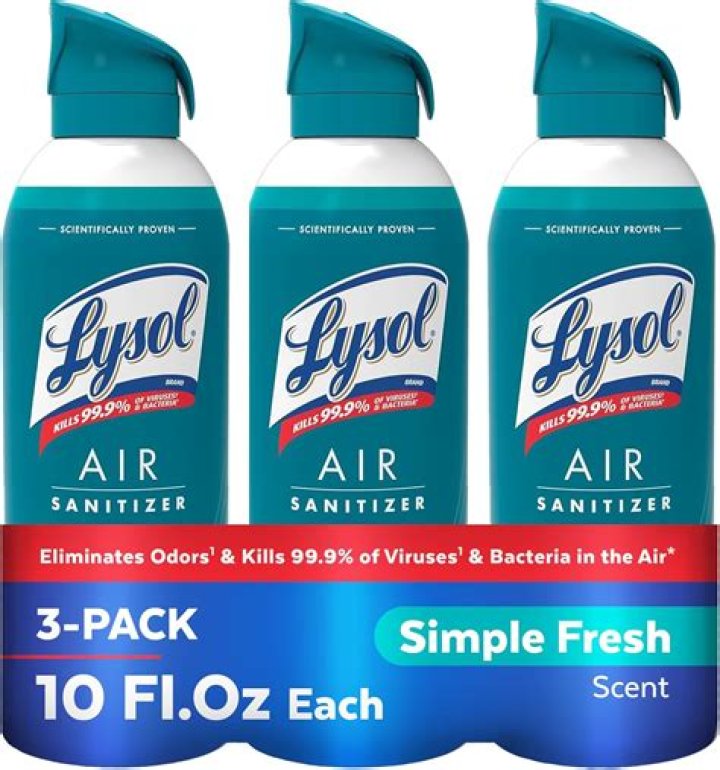 Can you spray Lysol on bed pillows?