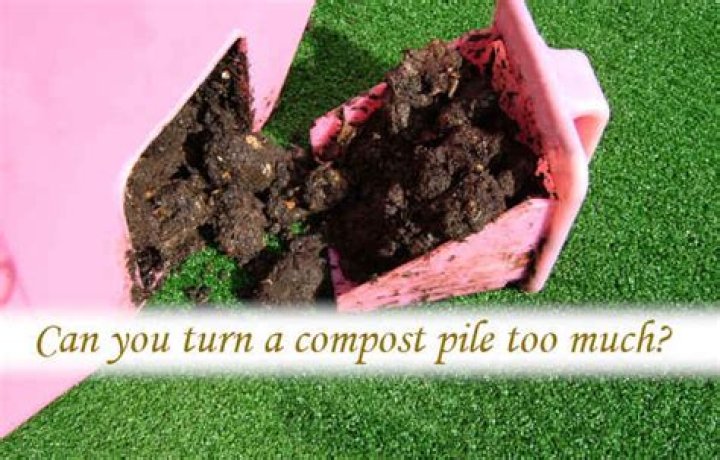 Can you turn a compost pile too much?