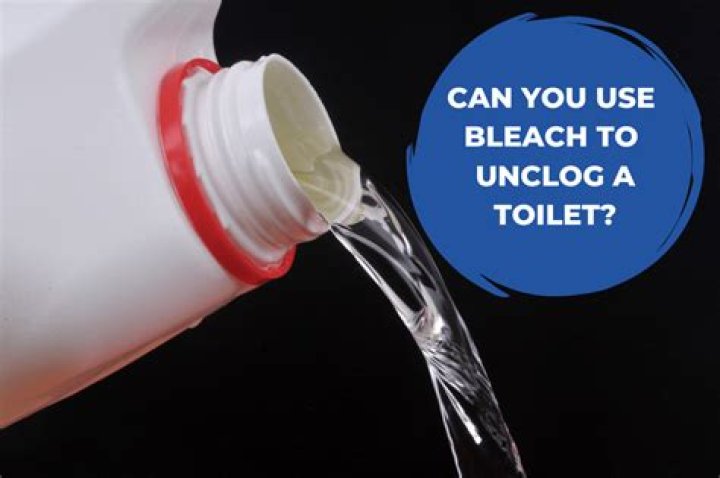 Can you use bleach to unclog a drain?
