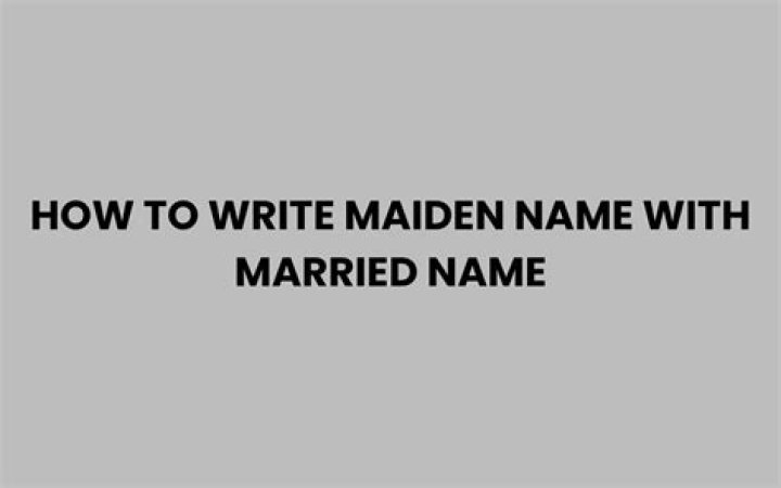 Can you use both married and maiden names?