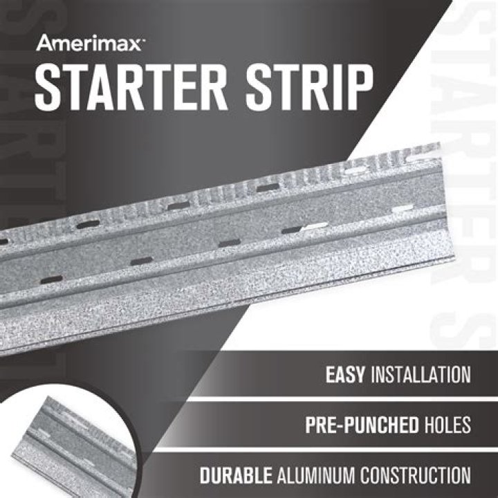 Can you use metal starter strip for vinyl siding?