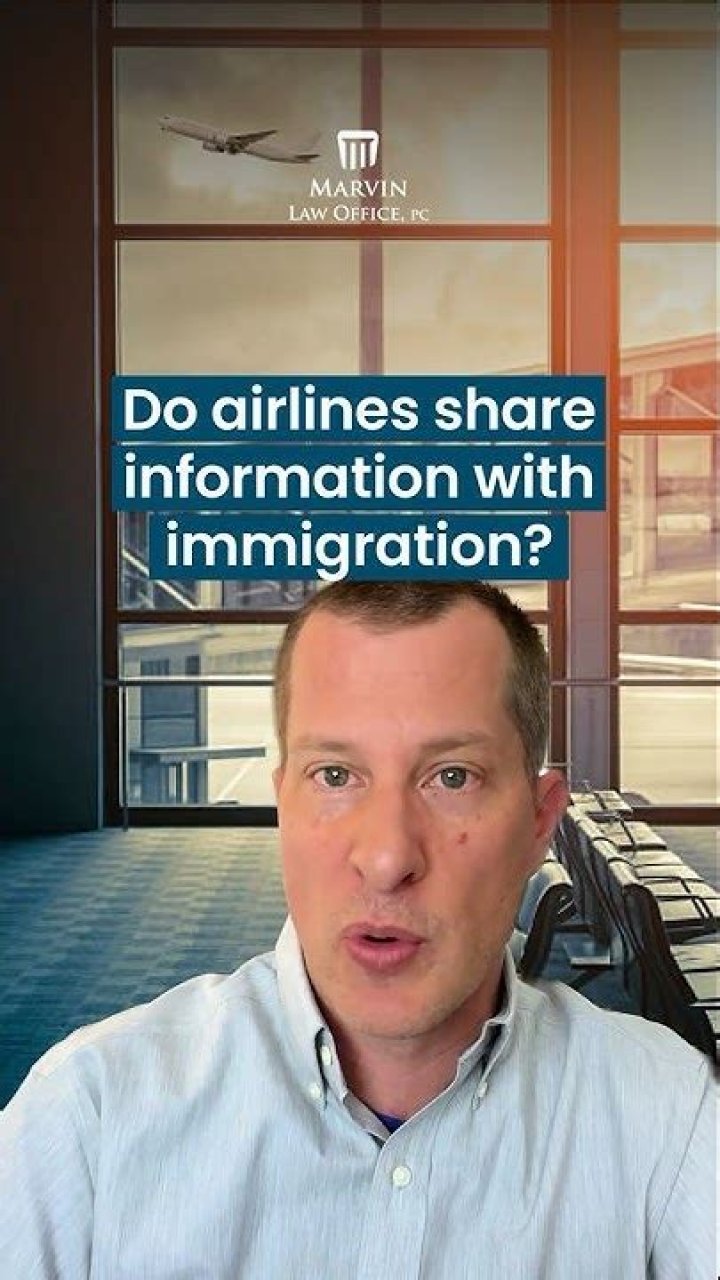 Do airlines share information with immigration?