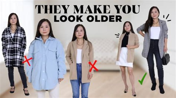Do black clothes make you look older?