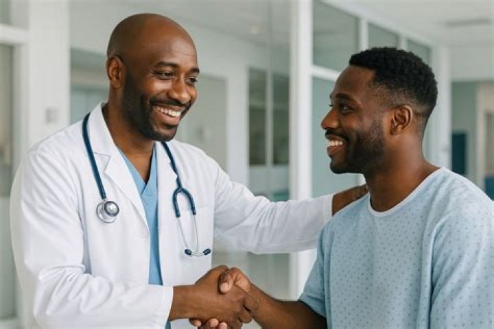 Do doctors hug their patients?
