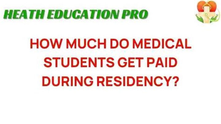 Do medical students get paid?