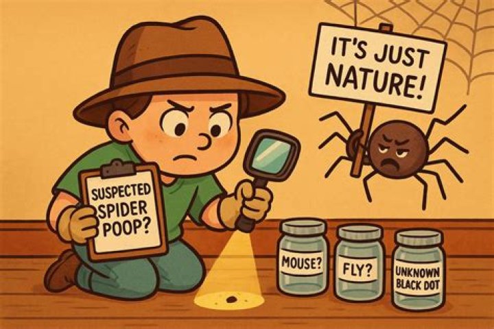 Do spiders poop on walls?