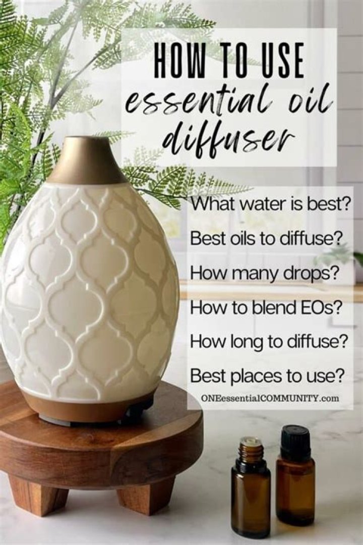 Do you mix water with essential oils in a diffuser?