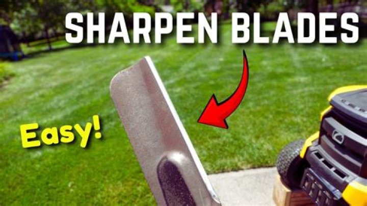 Do you sharpen both sides of a lawn mower blade?