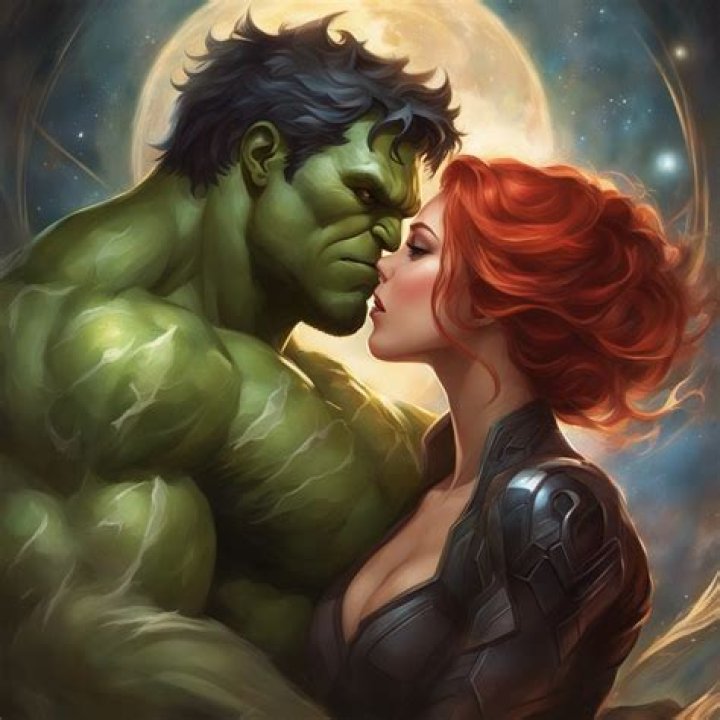 Does Black Widow ever kiss Hulk?