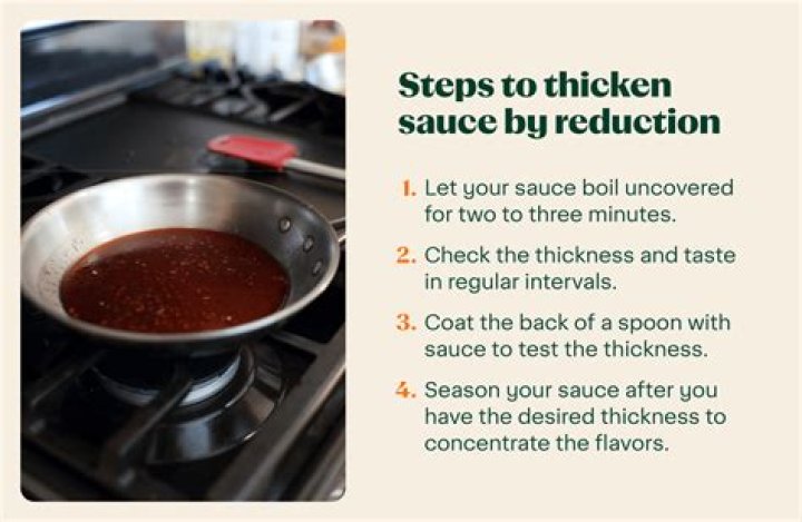 Does boiling or simmering thicken sauce?
