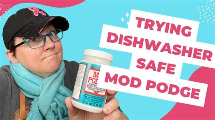 Does dishwasher safe Modge podge really work?