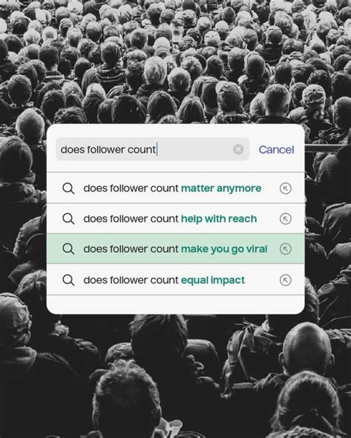 Does follower count matter?