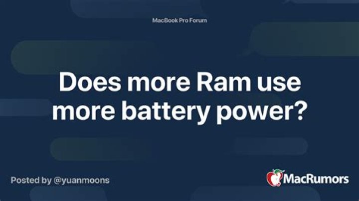 Does more RAM use more battery?