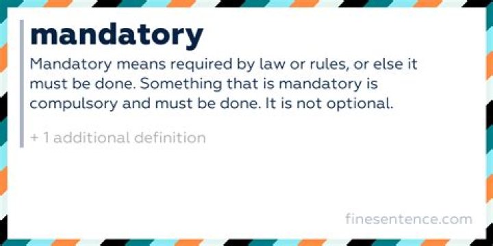 Does should mean mandatory?