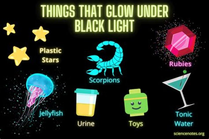 Does vaseline glow under black light?