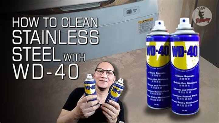 Does WD 40 clean stainless?