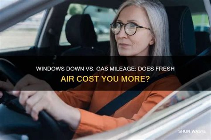 Does Windows down waste gas?