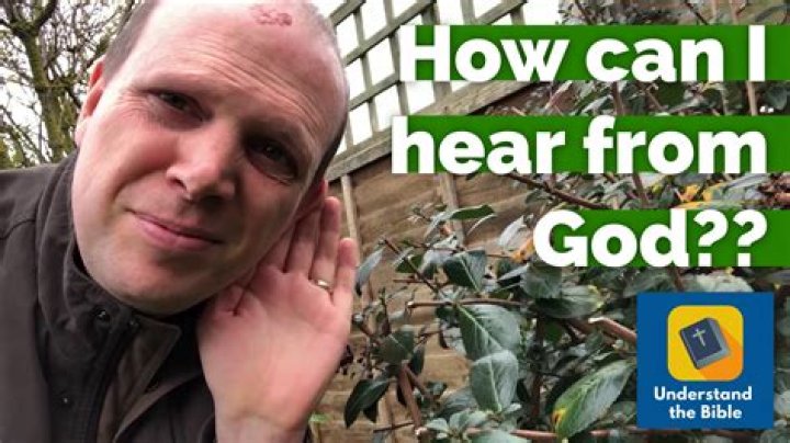 How can I hear from God?