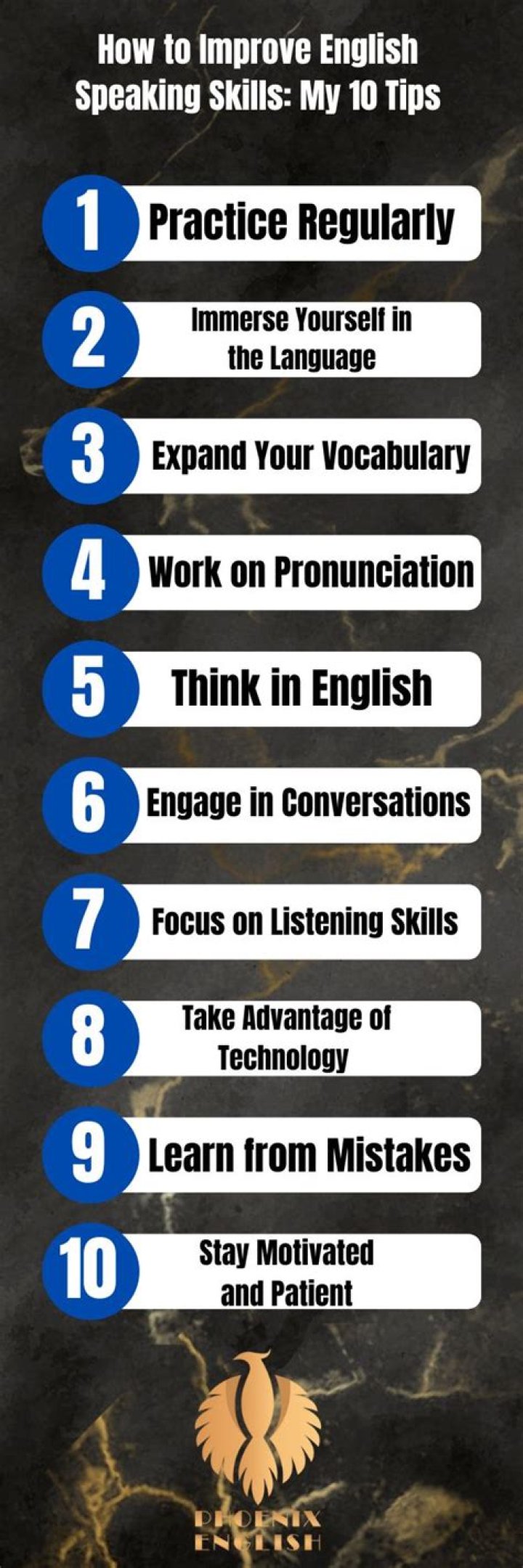 How can I improve my English speaking skills by myself?