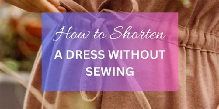 How can I shorten a dress at home?