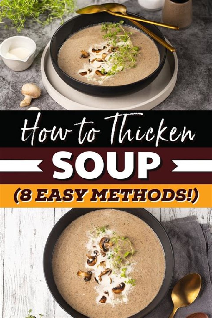 How can I thicken soup without adding carbs?
