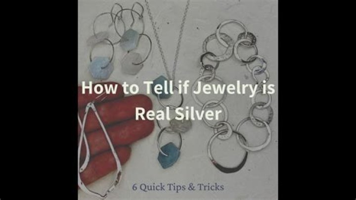 How can you tell if jewelry is real silver?