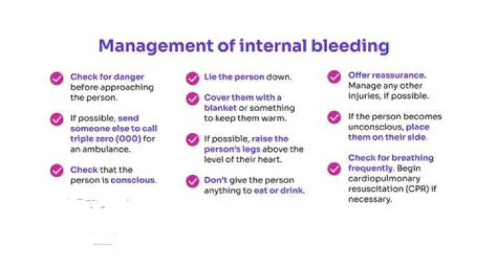 How do doctors treat internal bleeding?