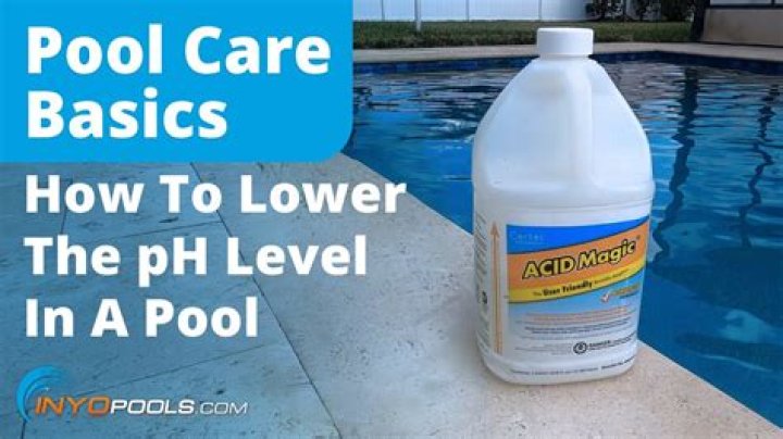 How do I bring the pH level down in my pool?