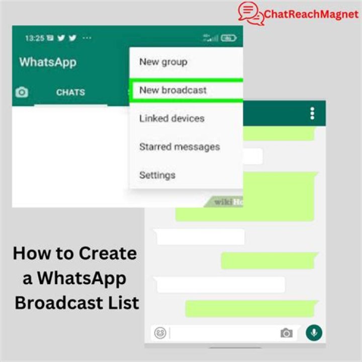 How do I create a broadcast list from Excel to WhatsApp?