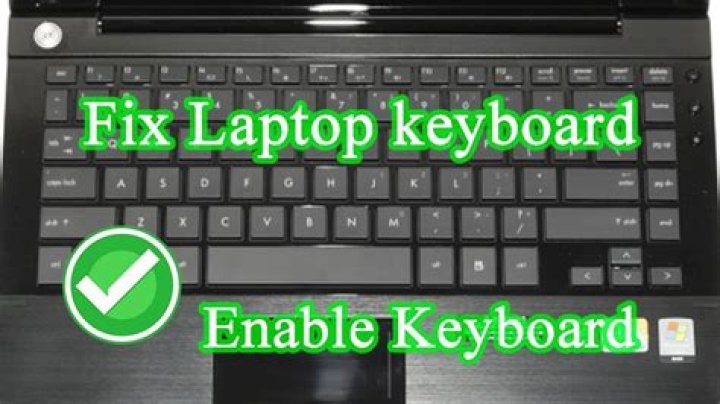 How do I enable my laptop keyboard?