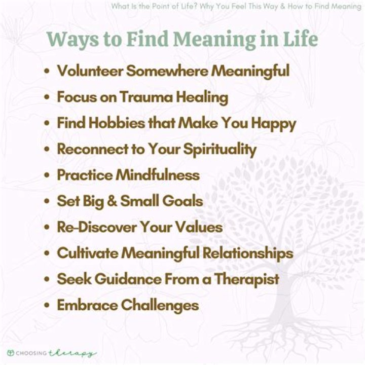 How do I find meaning in life at 60?